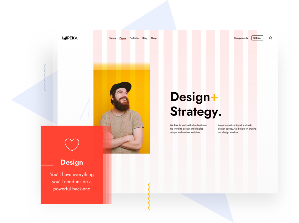 Advanced Grid System in Impeka - Premium WordPress Multipurpose theme by Greatives
